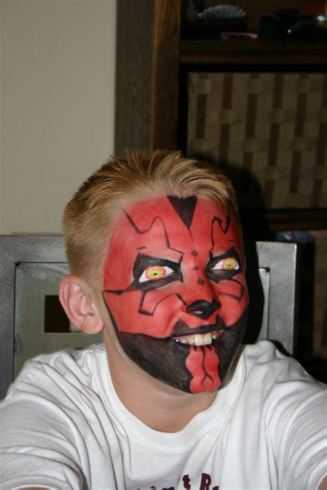 Jake - Darth Maul | Face painting, Carnival face paint, Painting