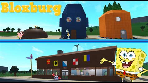 BLOXBURG KRUSTY KRAB AND SPONGEBOB NEIGHBORHOOD TOUR Bikini Bottom Roblox Bloxburg YouTube