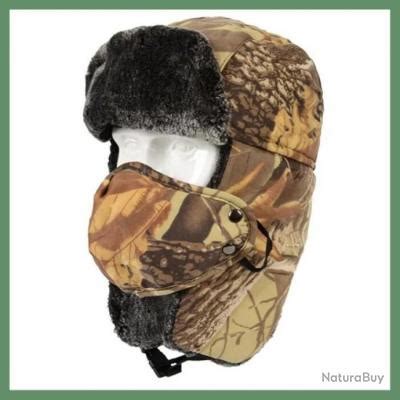 CHAPKA CAMOUFLAGE CAGOULE DE CHASSE POLAIRE AVEC COUPE VENT AMOVIBLE