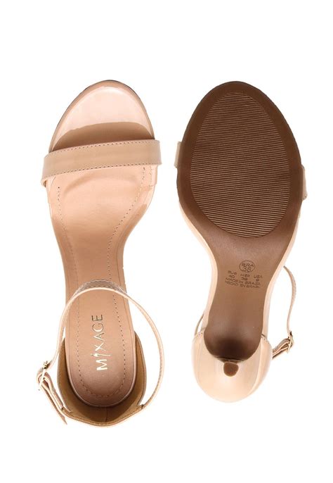 Sandália Mixage Salto Fino Nude Compre Agora Dafiti Brasil