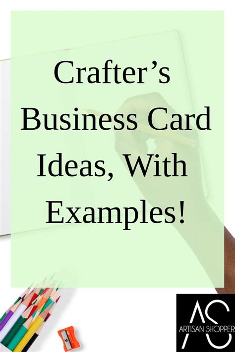Crafters Business Card Ideas With Examples In 2024 Handmade