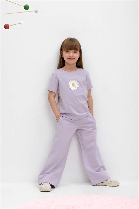 Брюки для девочки в Краснодаре, артикул: КР 400543, цвет: лепесток ...