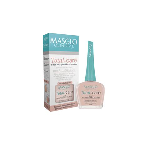 Esmalte de Uñas Base Recuperadora Nude CLINICAL TOTAL CARE MASGLO Gloria Saltos
