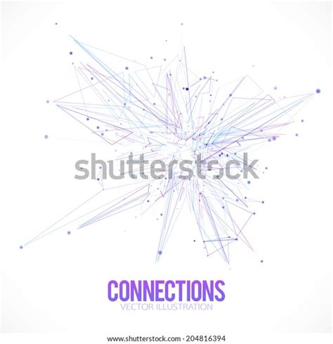Connecting Dots Connection Business Science Concept Stock Vector ...