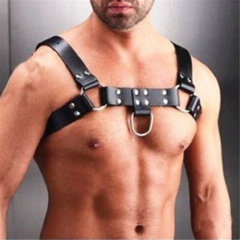 Arreio Harness Em Couro Preto Masculino Detalhes Em Metais Loja Pimenta