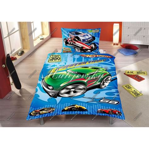 Povle En Bavlna Hot Wheels Modr Max Kovy Hra Ky