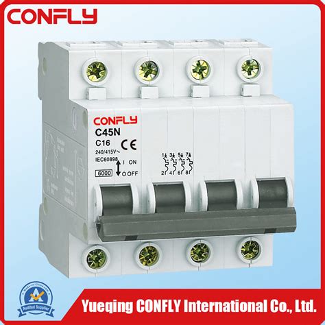 C45n MCB Miniature Circuit Breaker Dz47 4p 4.5ka, 6ka - China MCB and ...