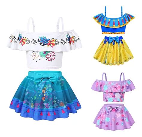 Traje De Ba O Tankini Para Ni A Bikini Mirabel Princesa Cuotas Sin Inter S