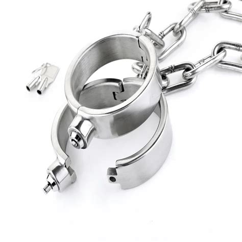 Stainless Steel Ankle Bondage Sex Toys For Bdsm Adult Games