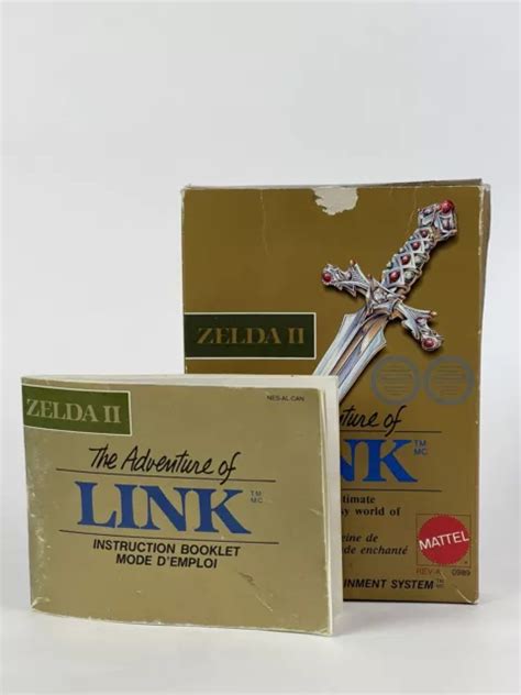 Zelda Ii The Adventure Of Link Nintendo Nes Original Box And Manual Only