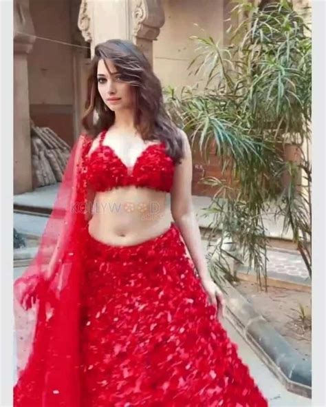 Milky White Tamannaah In A Sexy Hot Red Lehenga Photoshoot Stills Kollywood Zone