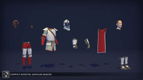 Polytope Studio Polygonal Medieval Modular Armors