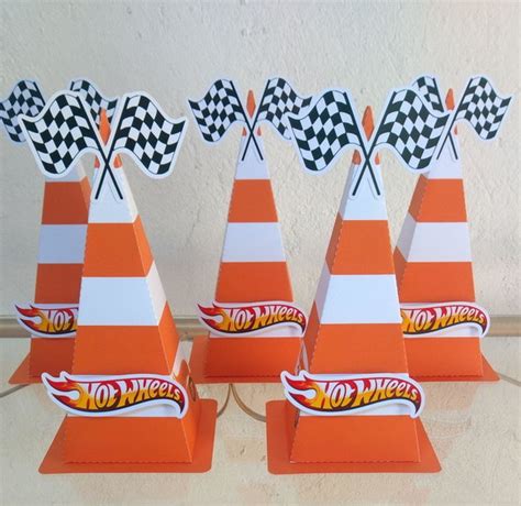 Centro De Mesa Hot Wheels Produtos Personalizados No Elo