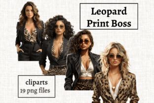 Leopard Print Boss Babe Clipart Graphic By MashMashStickers Creative Fabrica