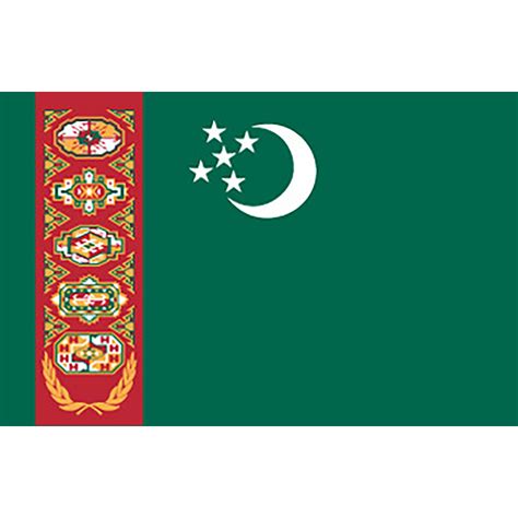 official flag  turkmenistan