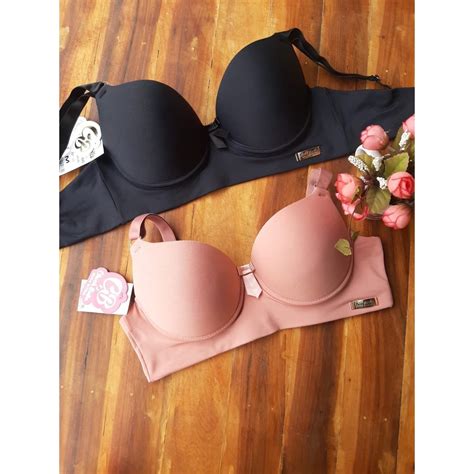 Suti Refor Ado Duplo Microfibra Slim Cropped Lingerie Bojo Liso Al As Largas Sutia Sustenta O