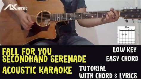 Low Key Secondhand Serenade Fall For You Acoustic Karaoke With