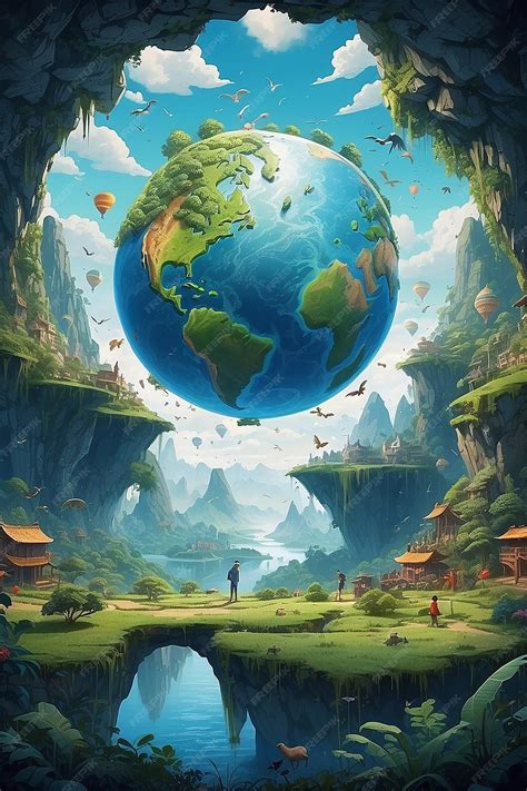 Premium Photo | Delightful and nonsensical world background