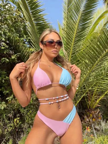 Perspective Three Point Letter Bikini Swimsuit Sexy Underwear Fitness Swimwear And Swimwear