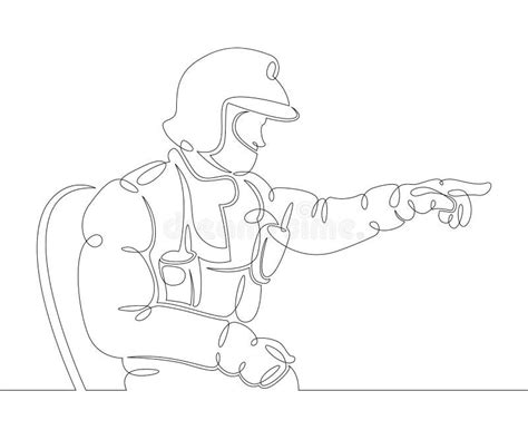 One Single Line Drawing Firefighter Stock Illustrations 92 One Single