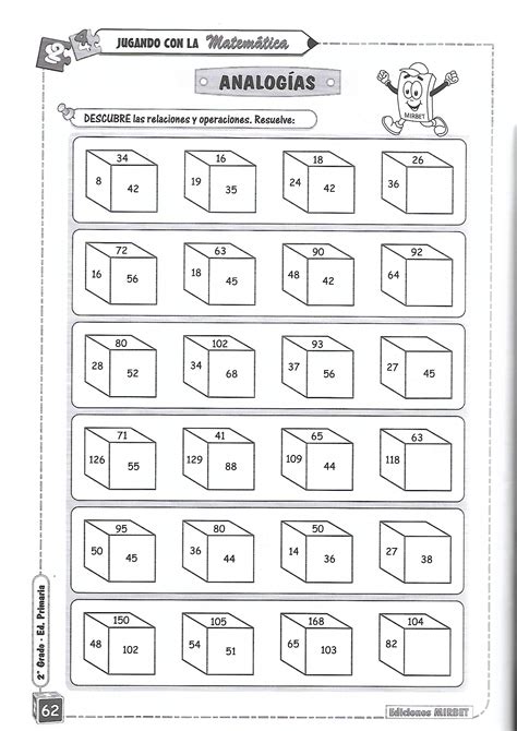 Razonamiento Matematico Ejercicios De Matematicas Para Ninos De Segundo