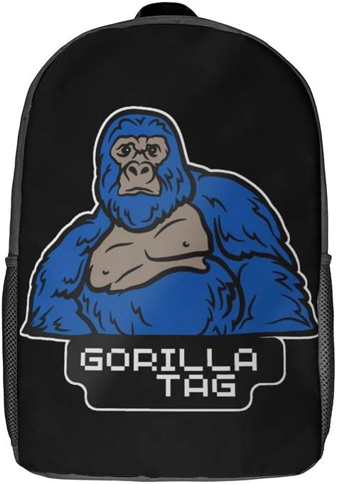 Gorilla Tag Backpack Funny Cartoon Monkey Bookbag Walmart