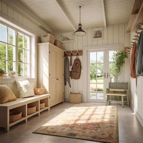Sunlit Farmhouse Mud Rooms Tranquil Reflections Of Authentic Design