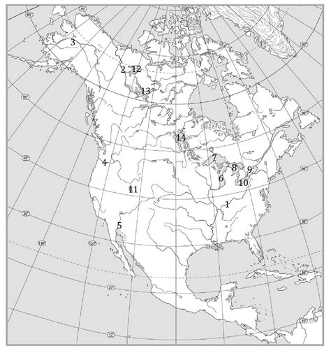 Северная америка контурная карта страны и столицы | Shtampik.com