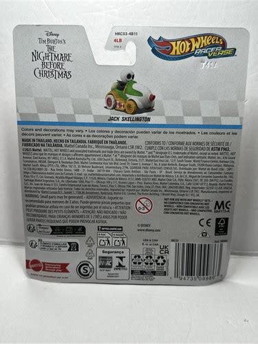 Hot Wheels Character Cars Disney The Nightmare Before Christmas Jack Skellington EBay