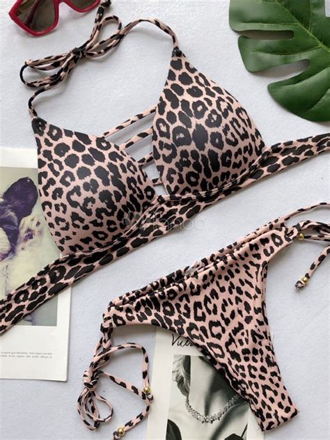 Bikini Sexy Maillot De Bain Léopard Bikini Femmes String Bikini Milanoo