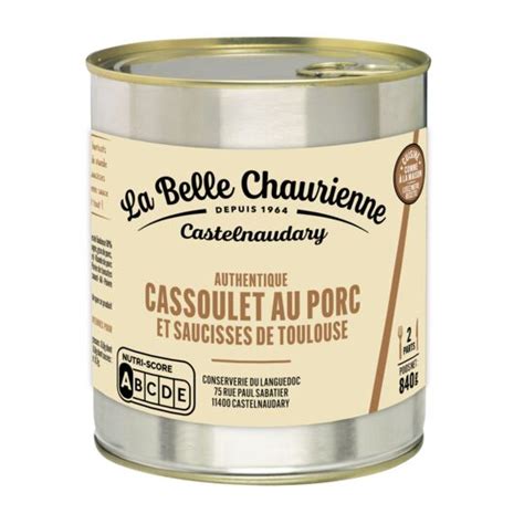 Plat Cuisiné Cassoulet Au Porc La Belle Chaurienne La Boite De 840 G à Prix Carrefour