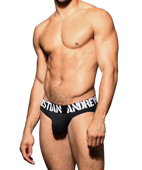 Andrew Christian Almost Naked Power Rib Brief Black Andrew Christian