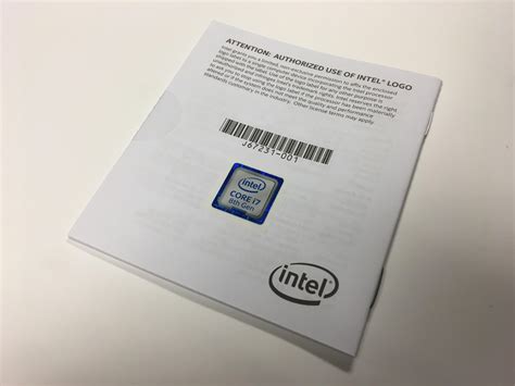 Intel 8700K CPU Unboxing