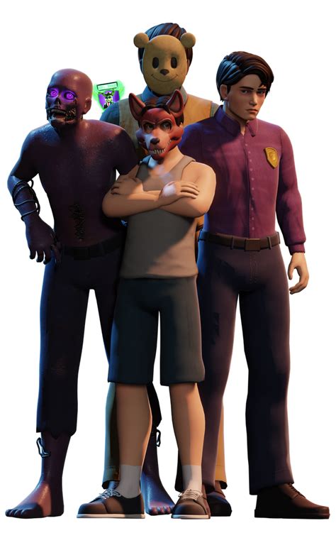 Blender Fnaf Michael Afton Evolution By Xxmrtrapxx On Deviantart
