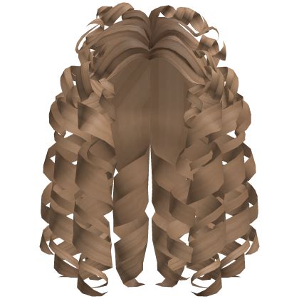 Curly Coily Volume Bouncy Hair Dark Blonde Roblox