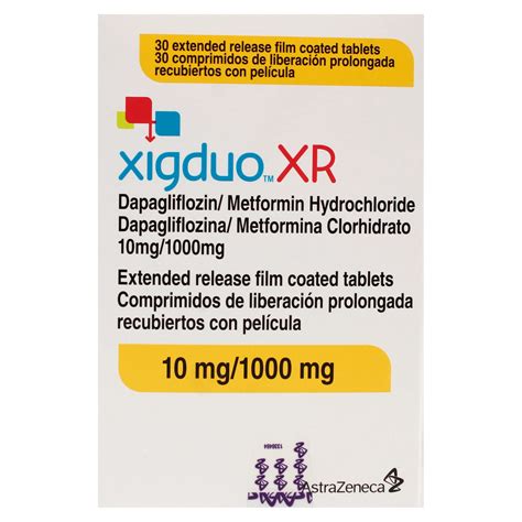 Xigduo XR 10mg 1000mg Tablet 30 Pack HEMLOCK PHARMACY