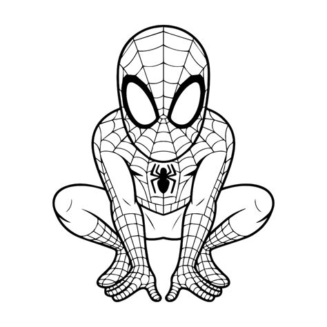 spiderman outline svg png bold silhouette  cutting projects