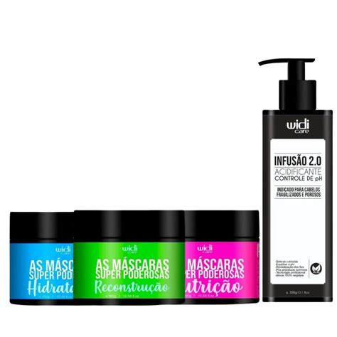 Kit Widi Care Mascaras Super Poderosa e Acidificante Infusão Submarino