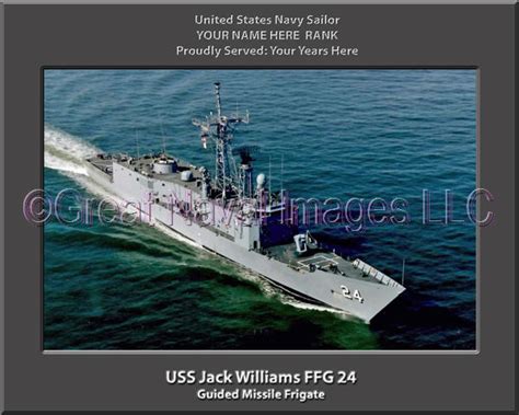Uss Jack Williams Ffg 24 Personalized Navy Ship Photo ⋆ Us Navy