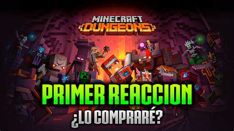 MINECRAFT DUNGEONS MI PRIMER REACCIÓN YouTube