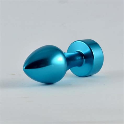 Plug Anal Azul Rosebud Con Joya Sexcalofrios