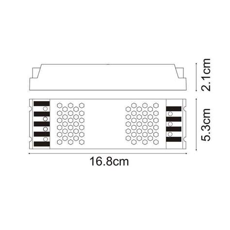 Alimentatore Striscia Led V W A Ip Trasformatore Uso Interno