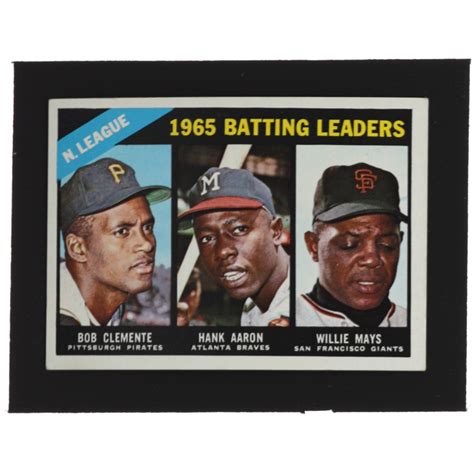 Roberto Clemente Hank Aaron Willie Mays Topps Nl Batting