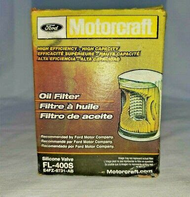 Ford Motorcraft Oil Filter Fl S Silicone Valve E Fz Ab Ebay