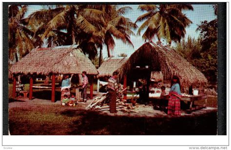 MIAMI Florida 1940 1960 S Seminole Indian Village At Musa Isle