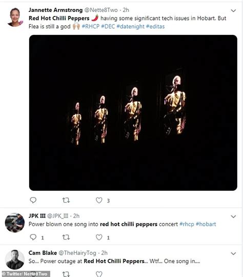 Red Hot Chili Peppers Battle Through A Power Outage In Hobart Daily Mail Online