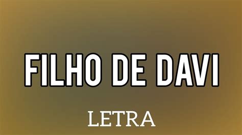 Filho De Davi Muda A Minha Sorte PrMarcusSallesOficial LETRA E