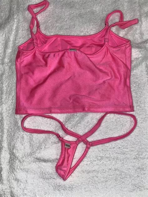 RARE DISCONTINUED WICKED Weasel Lace Scandal Bikini 313 461 Red Large BNWT 113 14 PicClick UK