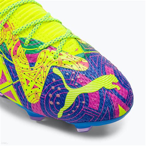 Buty Piłkarskie Męskie Puma Future Ultimate Energy Fgag Ultra Blueyellow Alertluminous Pink