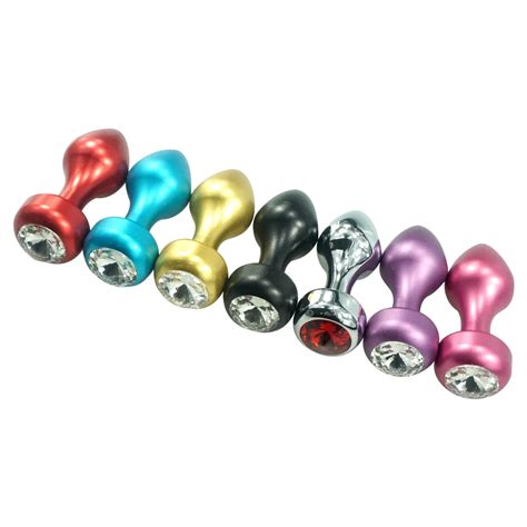 Small Size Dia 29mm 7 Color For Choose Colorful Metal Spade Petite Jewel Bullet Butt Anal